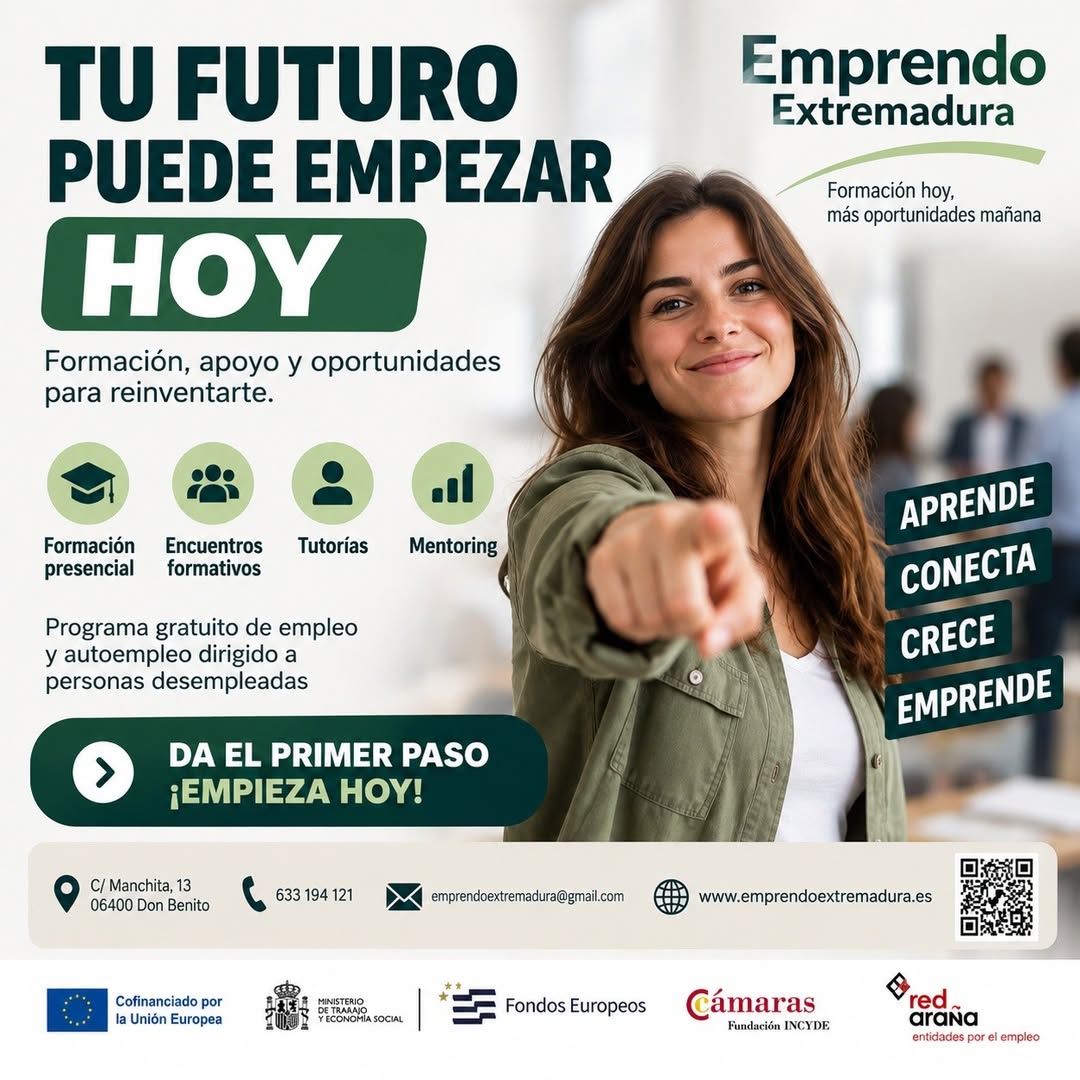 Emprendo Extremadura: una oportunidad para dar un nuevo rumbo a tu futuro