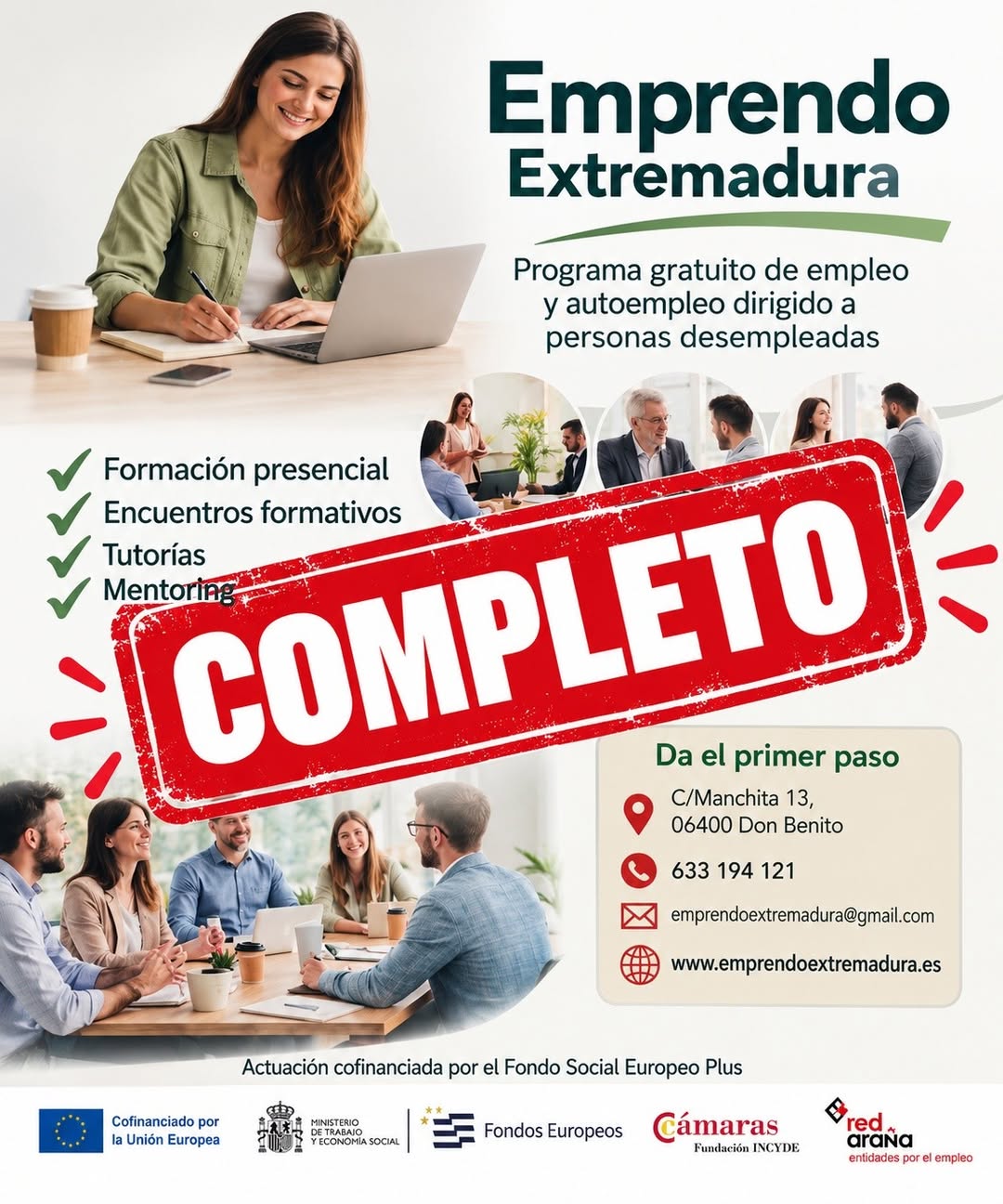 Emprendo Extremadura completa las plazas de su nueva formación